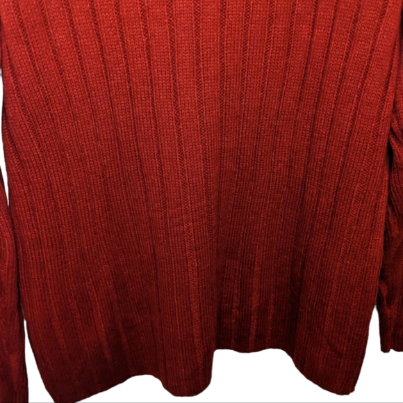 Lord & Taylor Petite Red Cowl Neck Sweater 🔥 - Picture 7 of 9